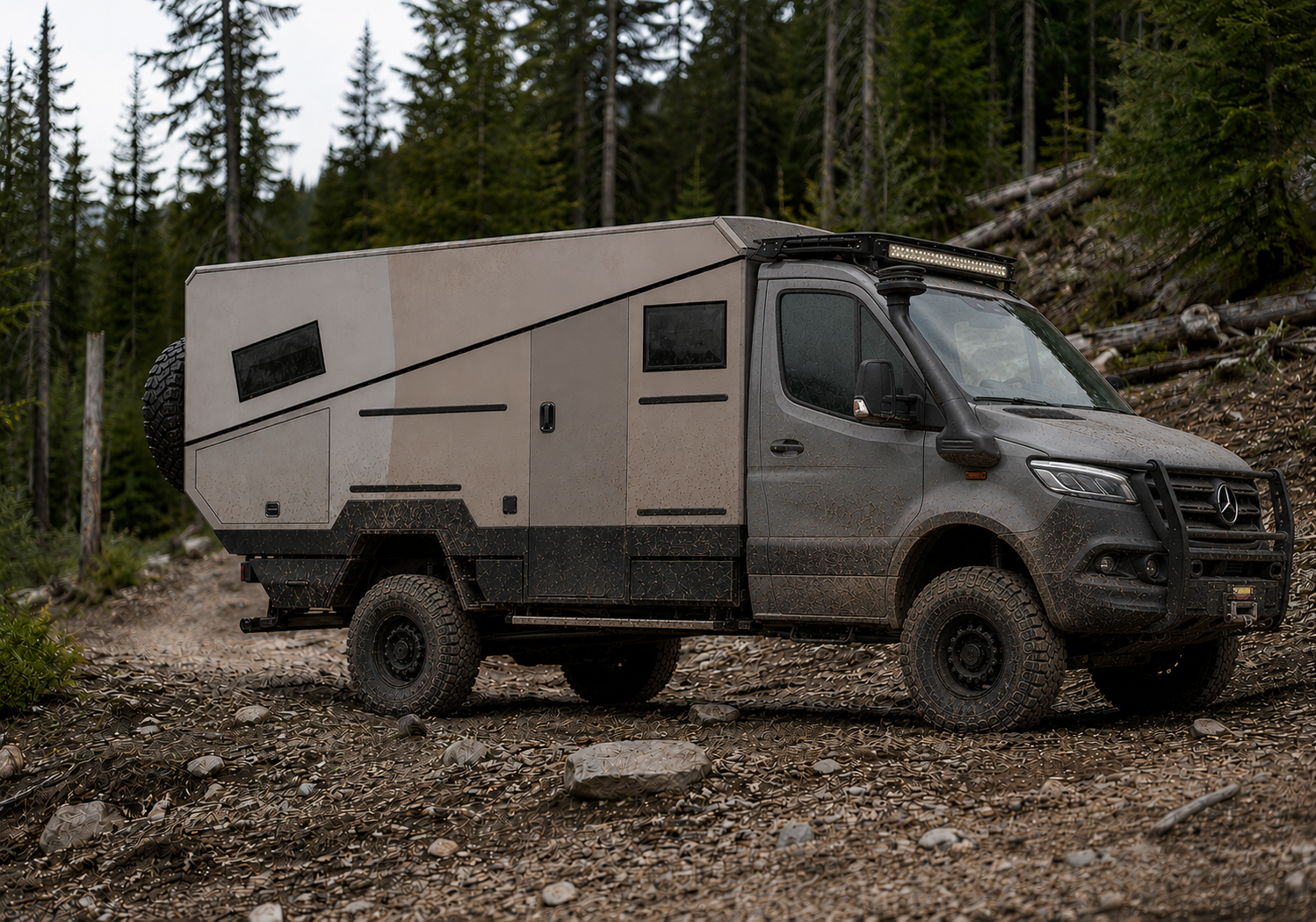 Entwurf LE370 Sprinter 4×4 – Waldweg