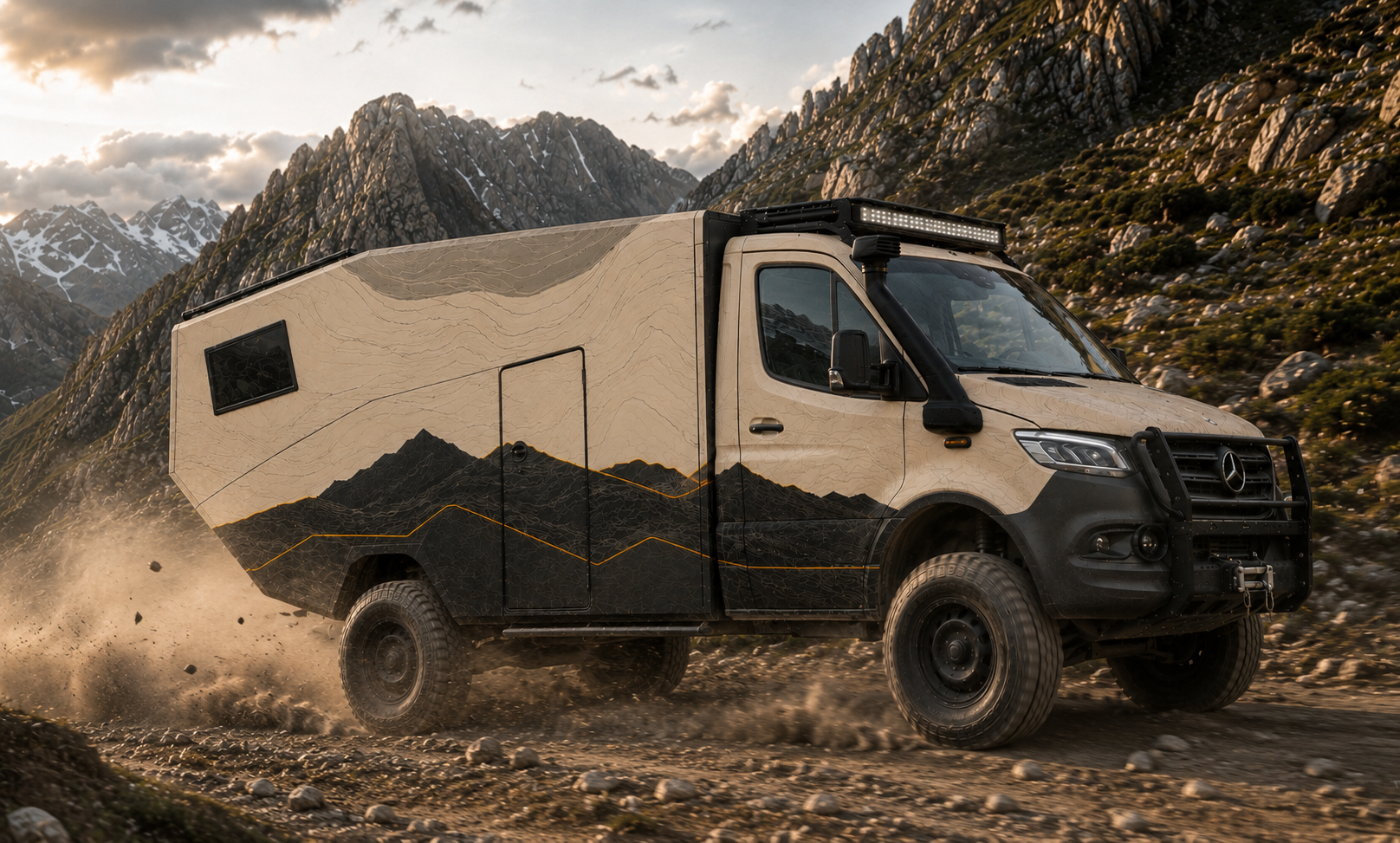 LE 370 auf Sprinter 4×4 – Pyrenäen